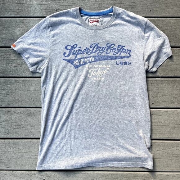 Item 114 Superdry gray vintage tee, size XL, Japanese tee - Picture 1 of 3